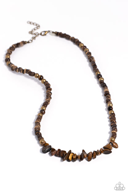 Wild Woodcutter Brown Necklace - Jewelry by Bretta