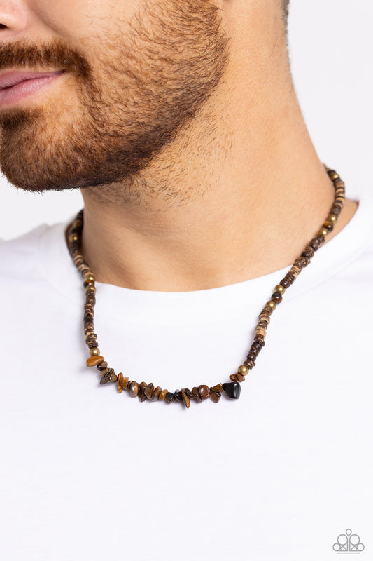 Wild Woodcutter Brown Necklace - Jewelry by Bretta