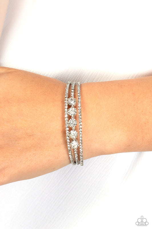 Lucid Layers White Bracelet - Jewelry by Bretta