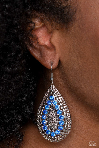 Spirited Socialite Blue Earrings - Jewelry by Bretta