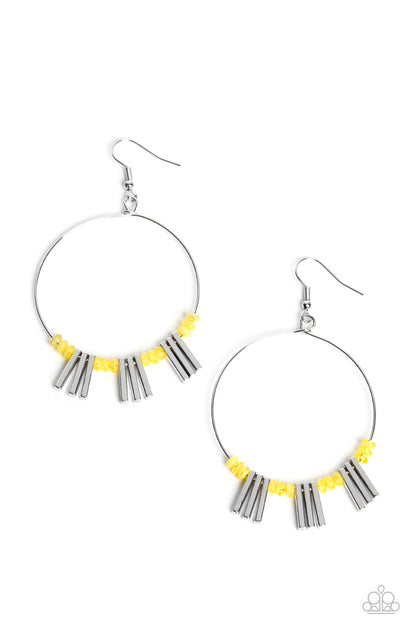 Luxe Lagoon Yellow Earrings - Jewelry by Bretta