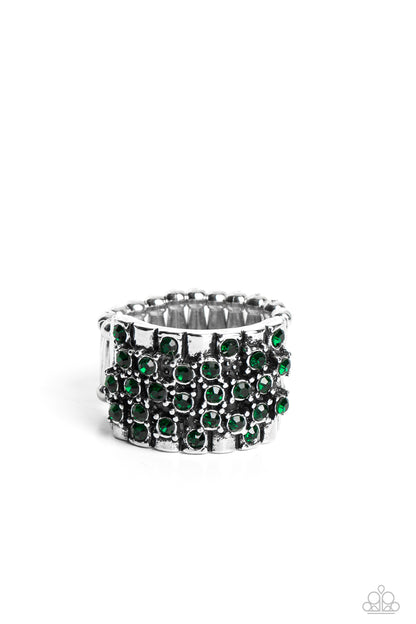 Lawbreaking Loot Green Ring - Jewelry  by Bretta