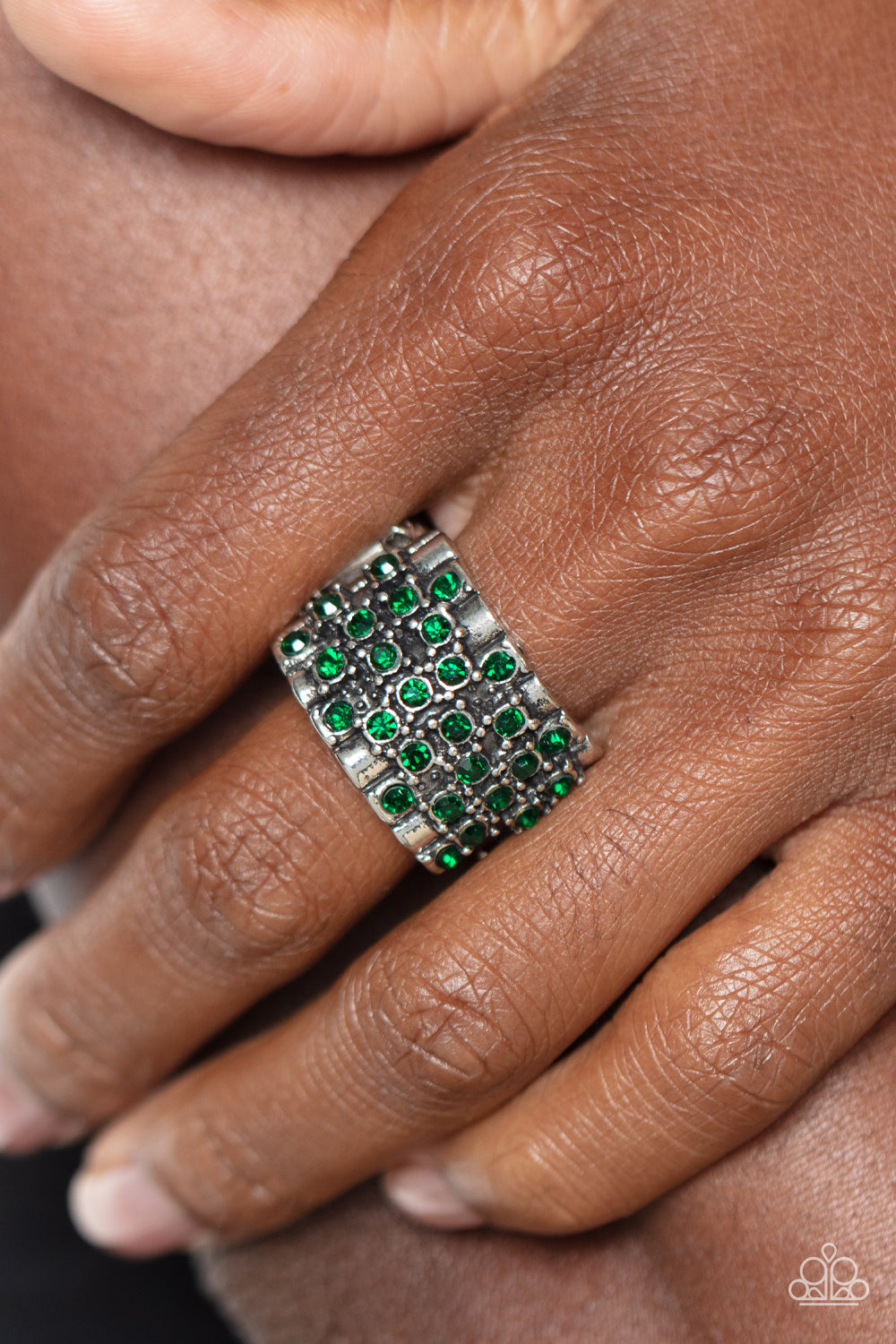 Lawbreaking Loot Green Ring - Jewelry  by Bretta