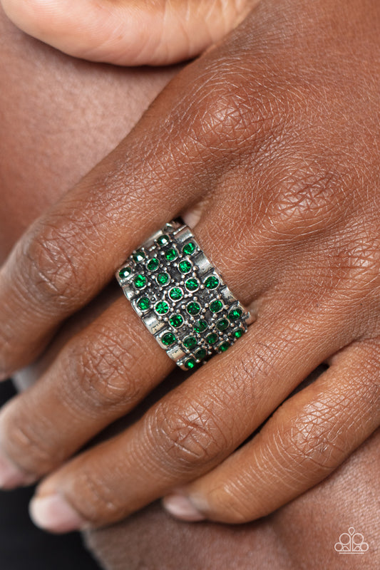 Lawbreaking Loot Green Ring - Jewelry  by Bretta