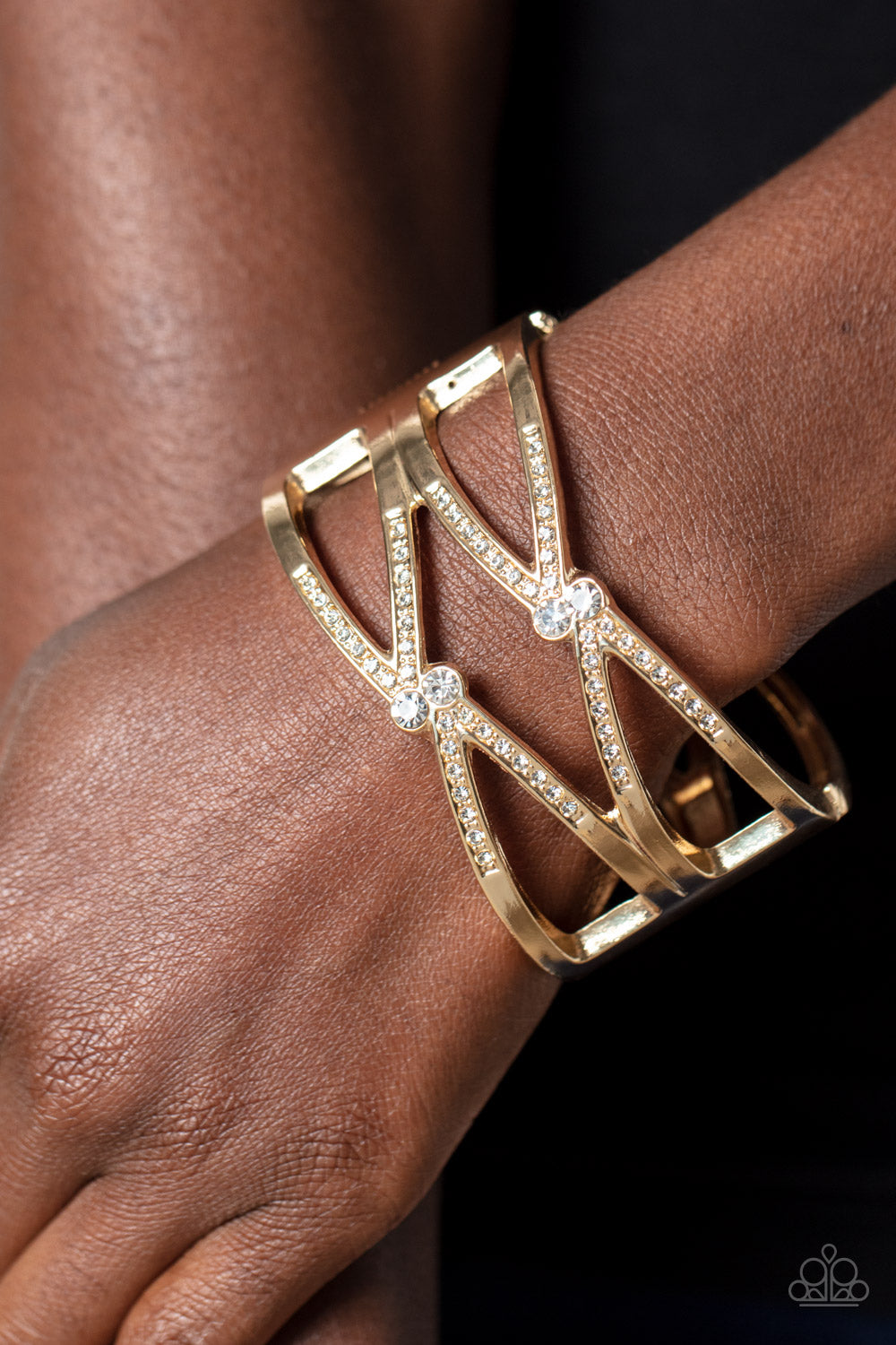 Entrancing Etiquette Gold Bracelet - Jewelry by Bretta