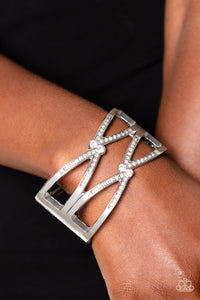 Entrancing Etiquette White Bracelet - Jewelry by Bretta