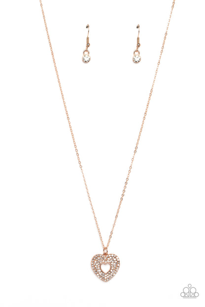 Romantic Retreat Rose Gold Heart Necklace - Jewelry by Bretta