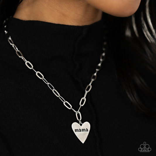 Mama Cant Buy You Love Silver Necklace - Jewelry by Bretta