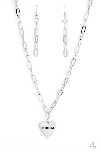 Mama Cant Buy You Love Silver Necklace - Jewelry by Bretta