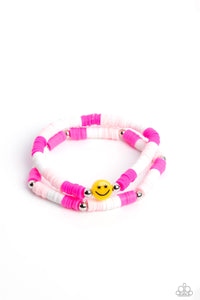 In SMILE Pink Bracelet - Jewelry by Bretta