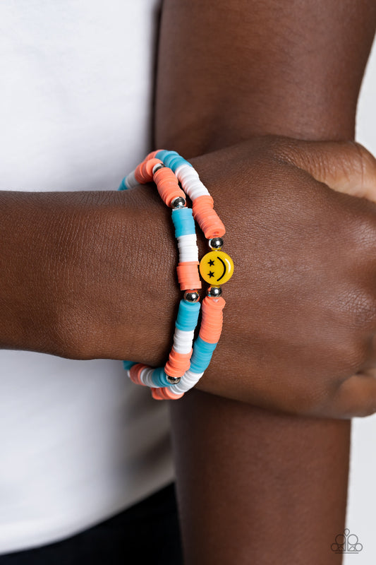 In SMILE Orange Bracelet - Jewelry by Bretta