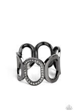 Opulent Ovals Black Bracelet - Jewelry by Bretta
