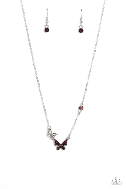 Cant BUTTERFLY Me Love Purple Necklace - Jewelry by Bretta