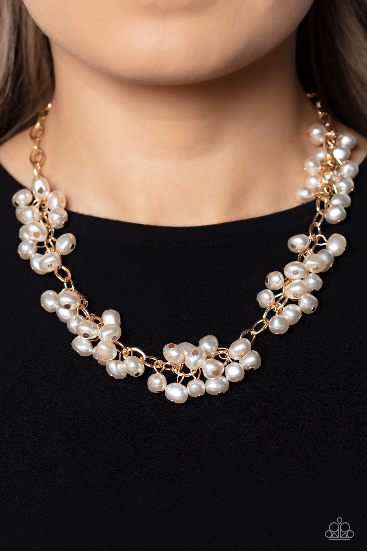 Pearl Parlor Gold Necklace - Jewelry by Bretta