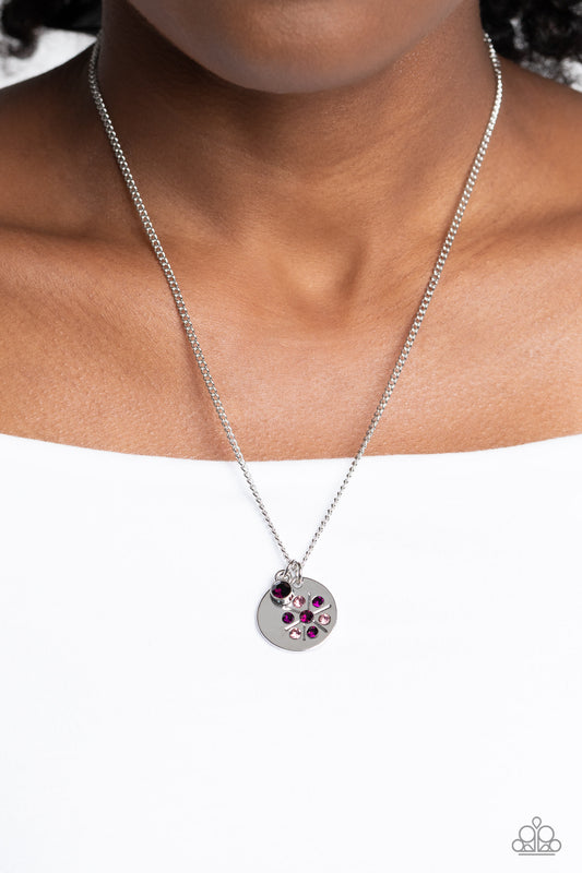 Dandelion Delights Purple Necklace - Jewelry by Bretta