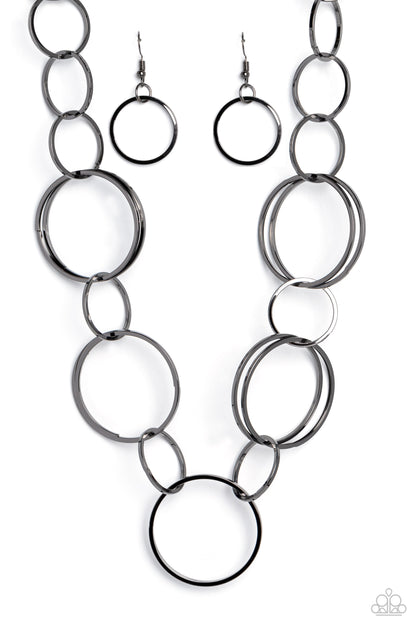 Shimmering Symphony Black Necklace - Jewelry by Bretta