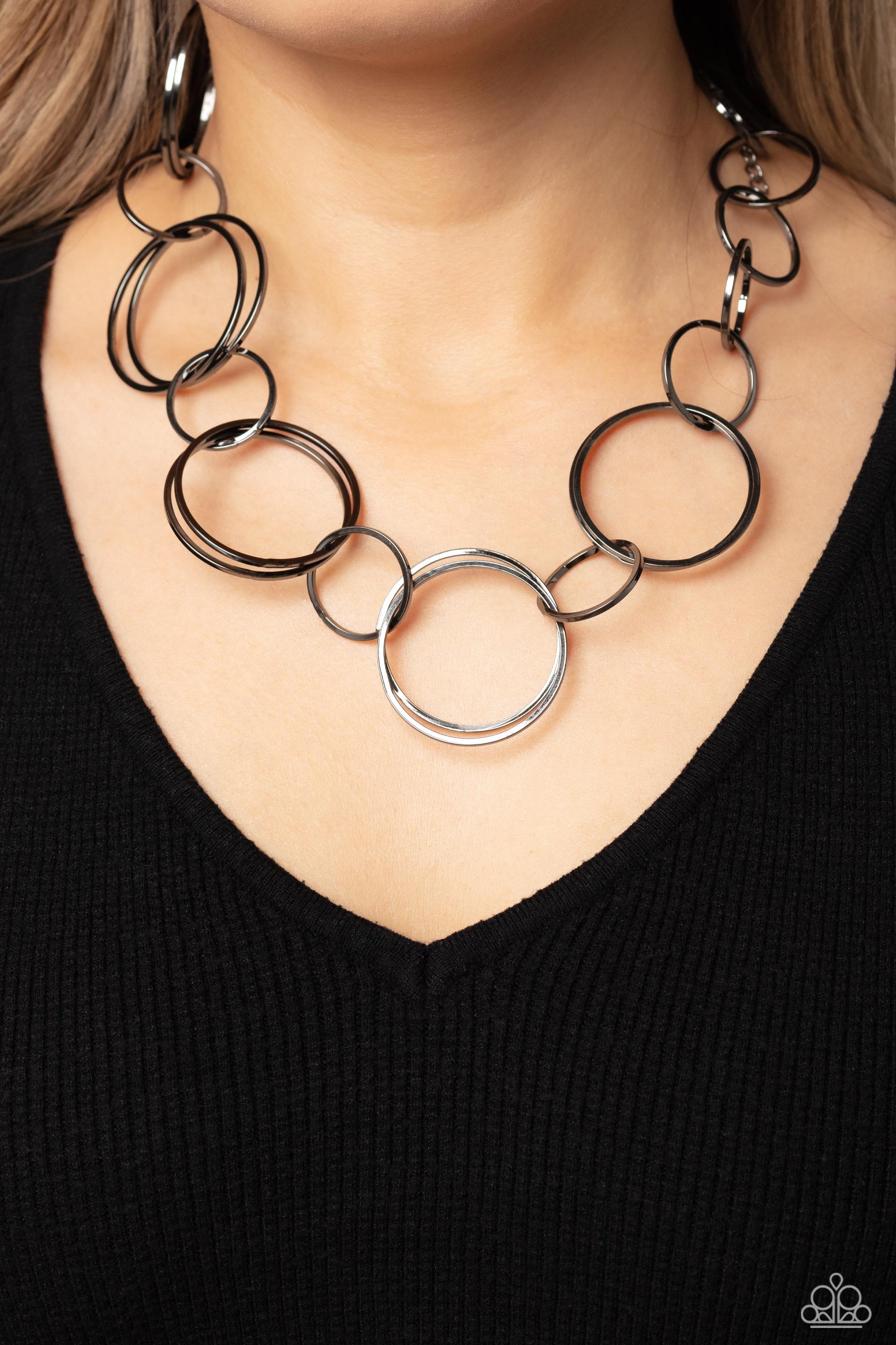 Shimmering Symphony Black Necklace - Jewelry by Bretta