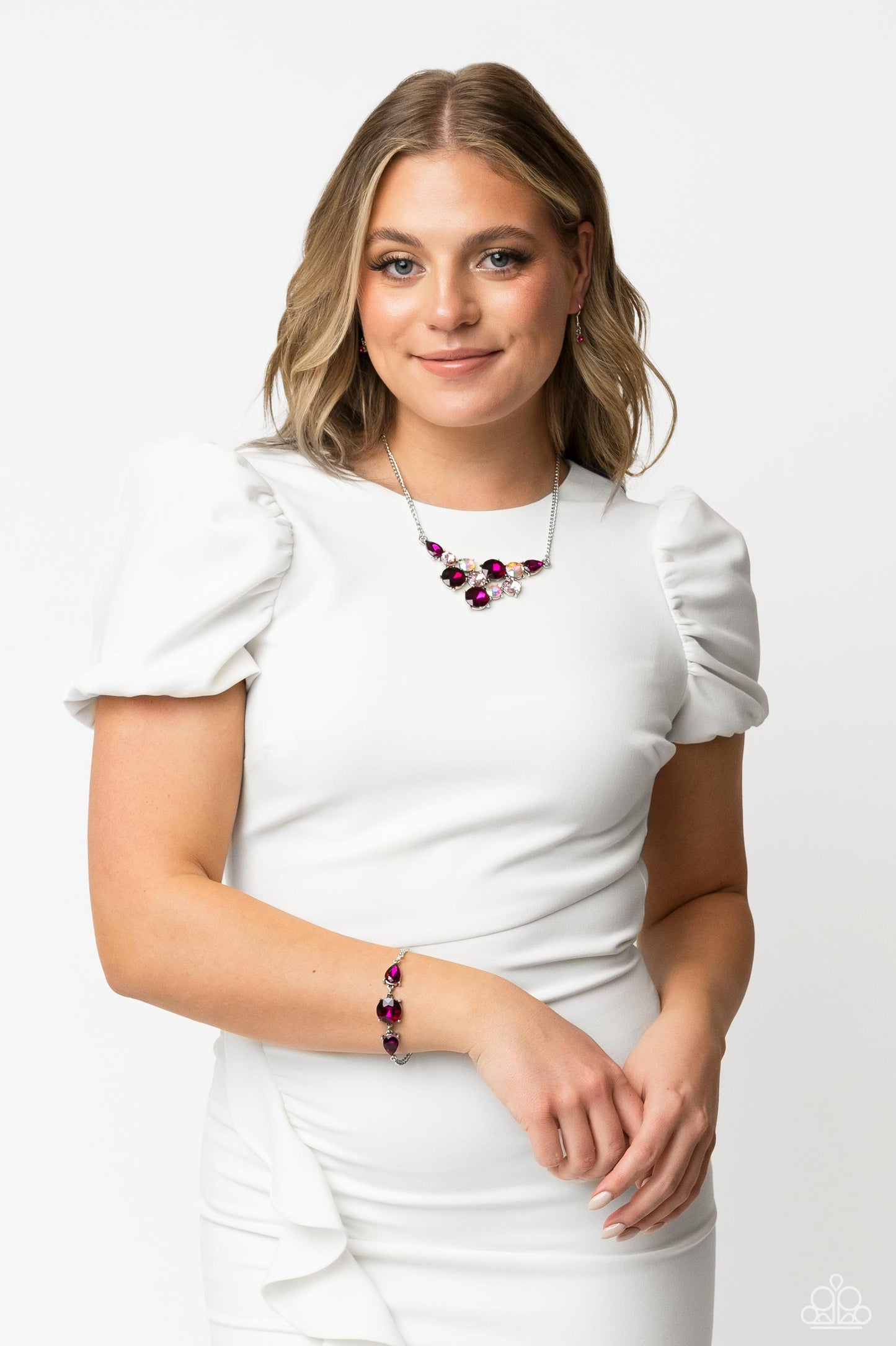 Round Royalty Set Pink - Jewelry by Bretta