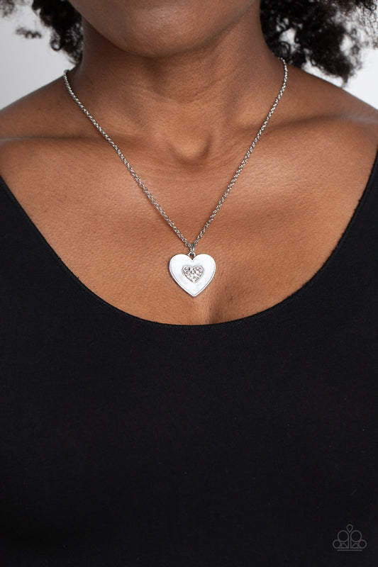 So This Is Love White Necklace - Jewelry by Bretta