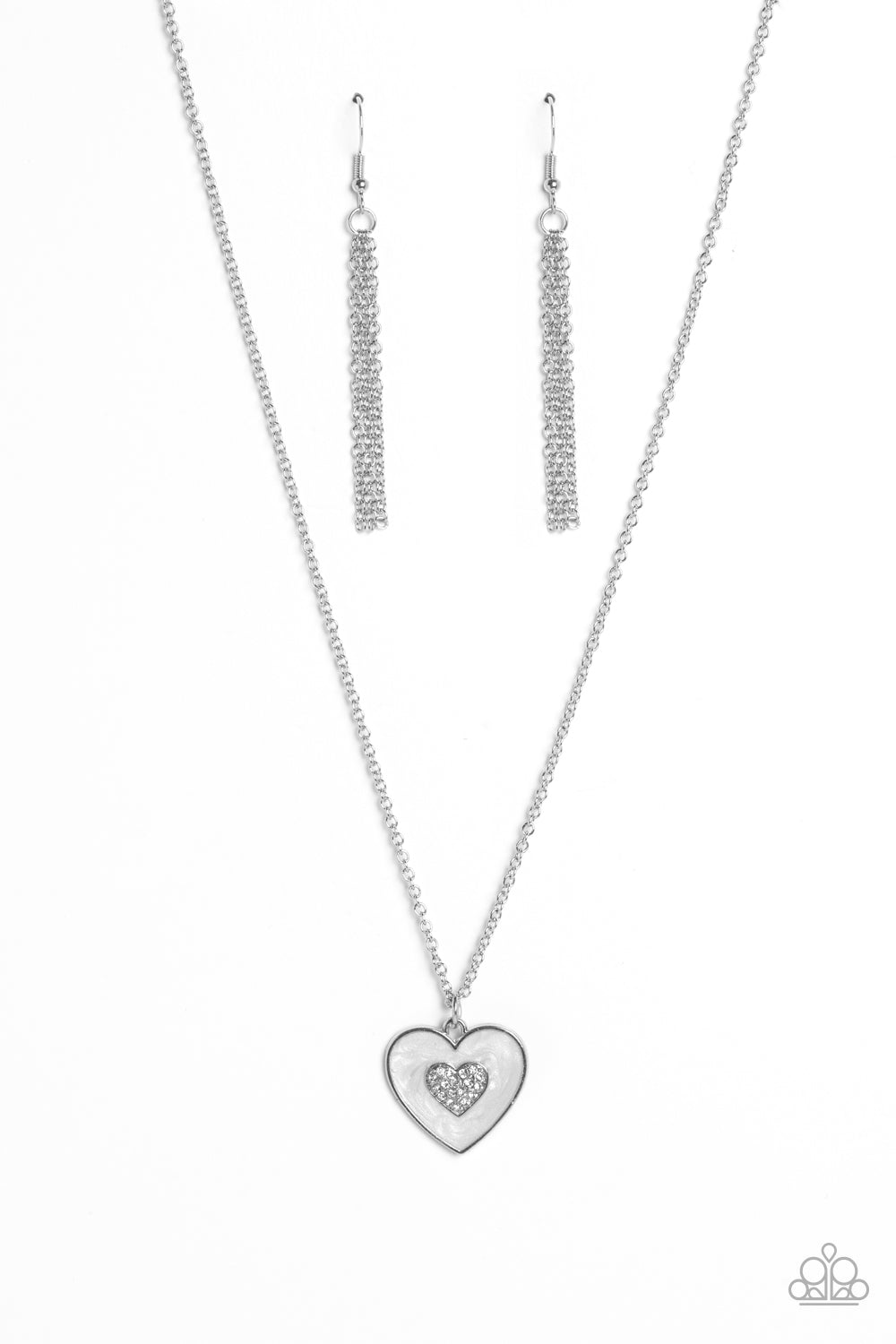 So This Is Love White Necklace - Jewelry by Bretta