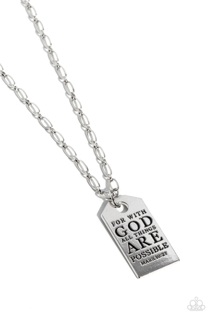 Possible Pendant Silver Necklace - Jewelry by Bretta