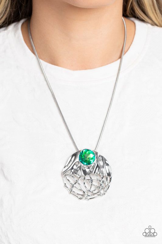 Lush Lattice Green Necklace - Jewelry by Bretta