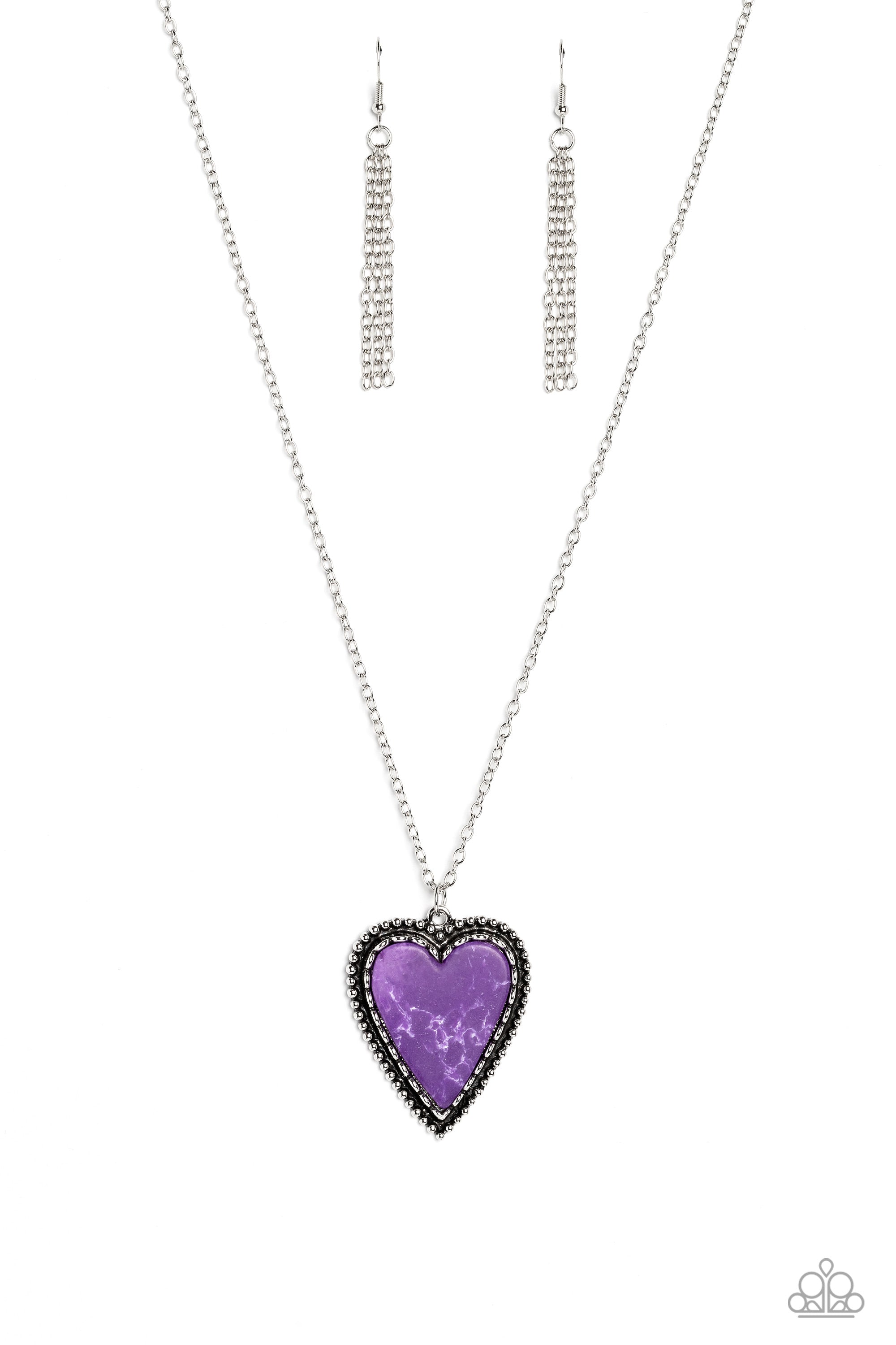 Purple heart deals necklace paparazzi