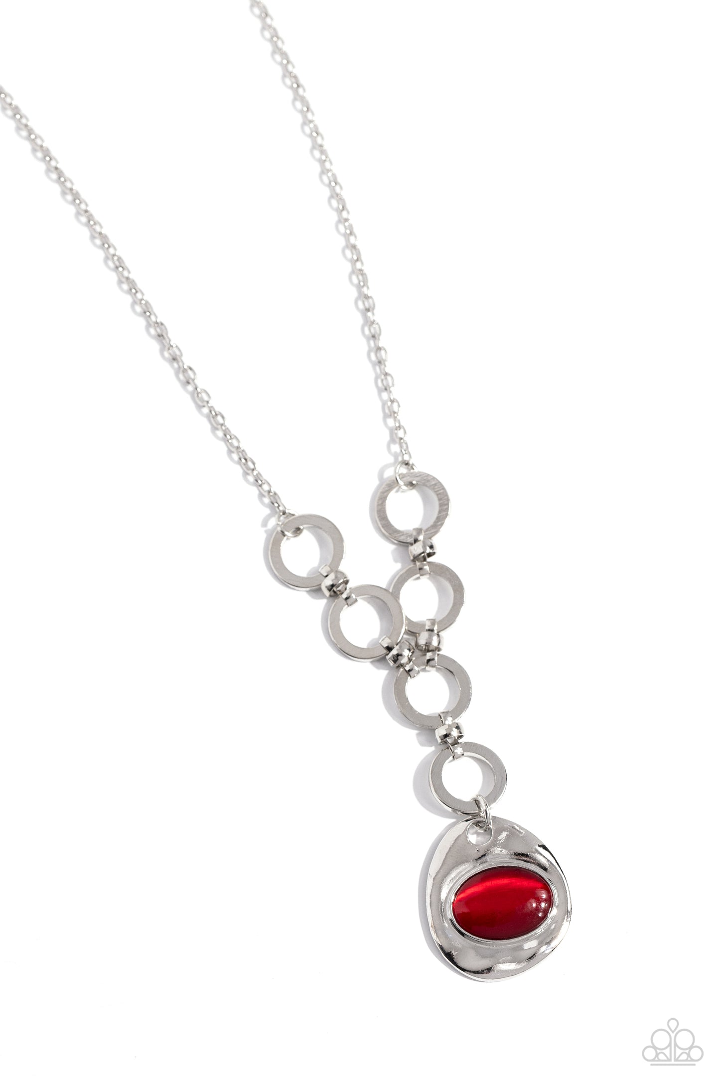 Get OVAL It Red Necklace - Jewelry by Bretta