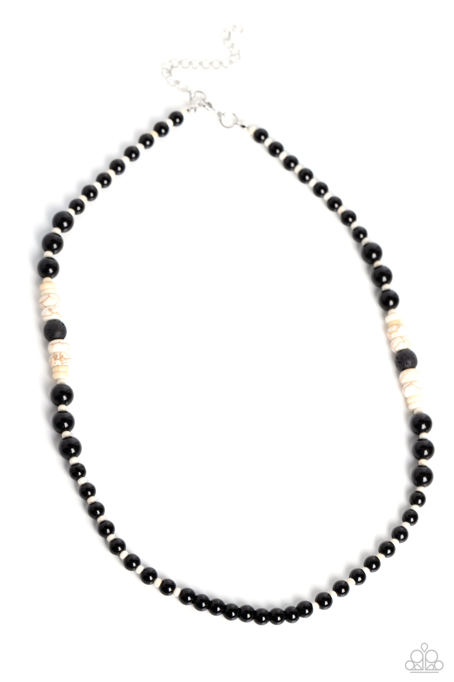 Legendary Lava White Necklace - Jewelry by Bretta