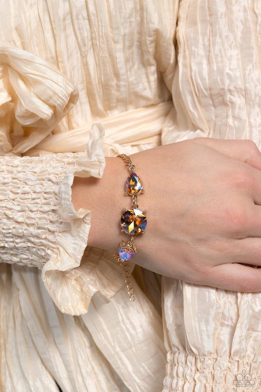Twinkling Trio Gold Bracelet - Jewelry by Bretta