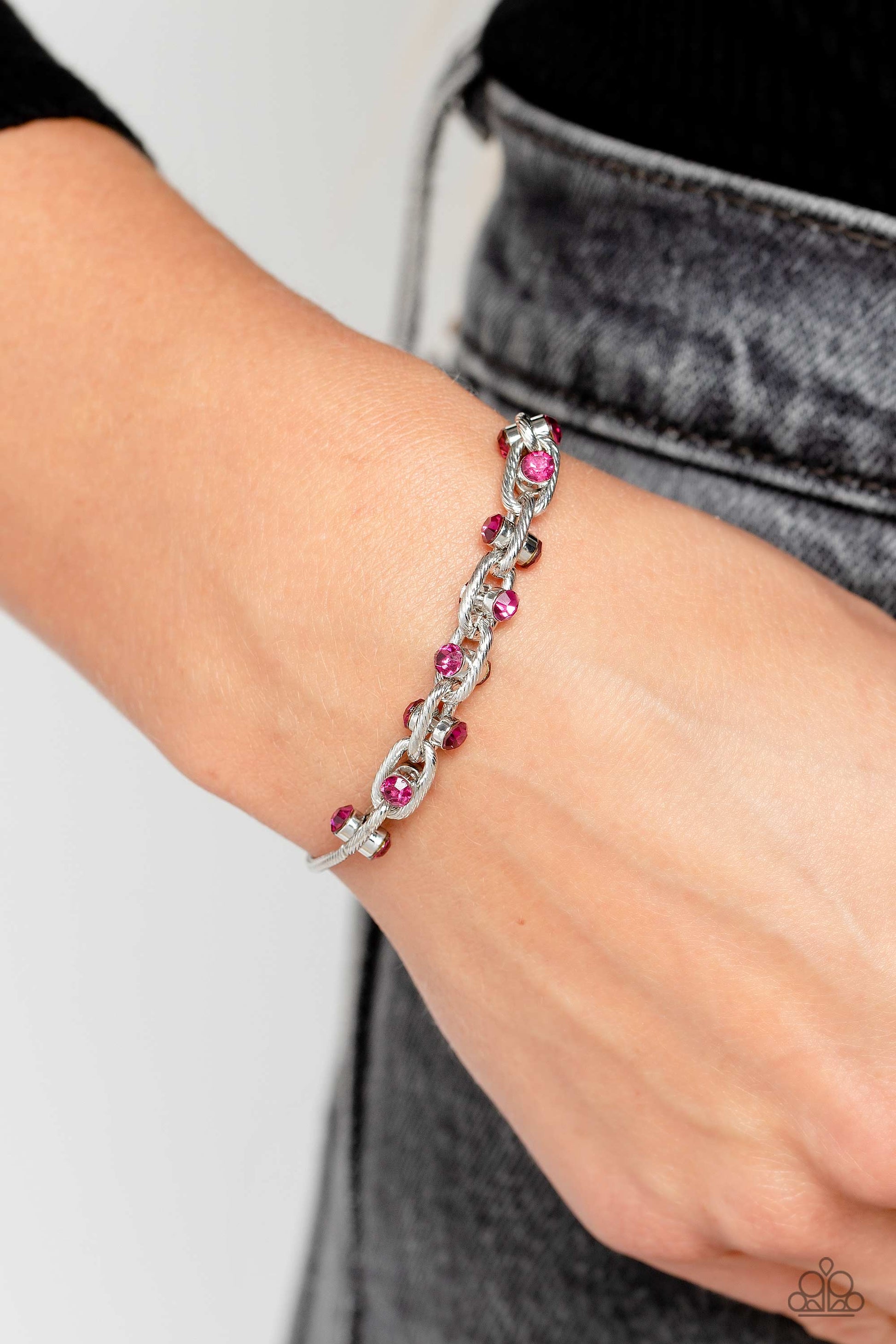 Intertwined Illusion Pink Bracelet - Jewelry by Bretta