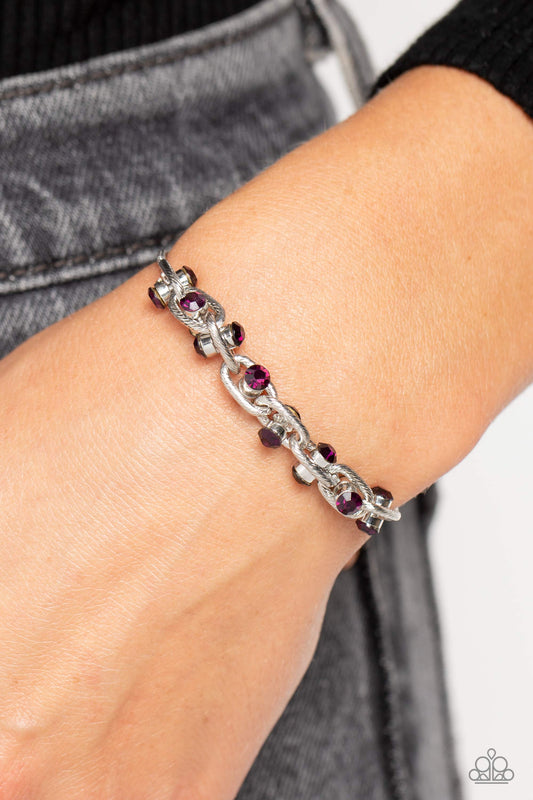 Intertwined Illusion Purple Bracelet - Jewelry by Bretta