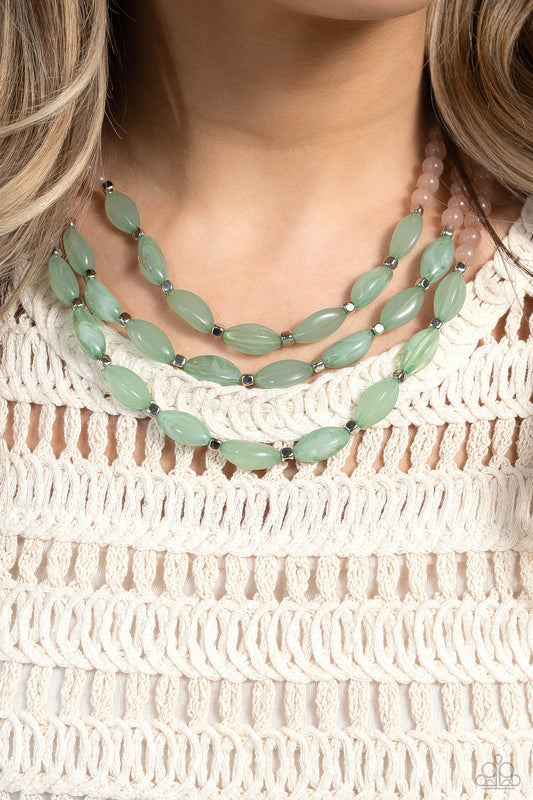 I BEAD You Now Green Necklace - Jewelry by Bretta