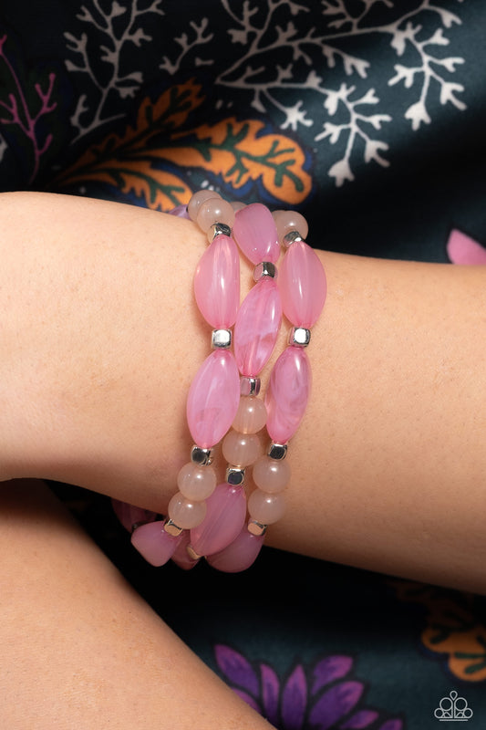 BEAD Drill Pink Bracelet - Jewelry by Bretta