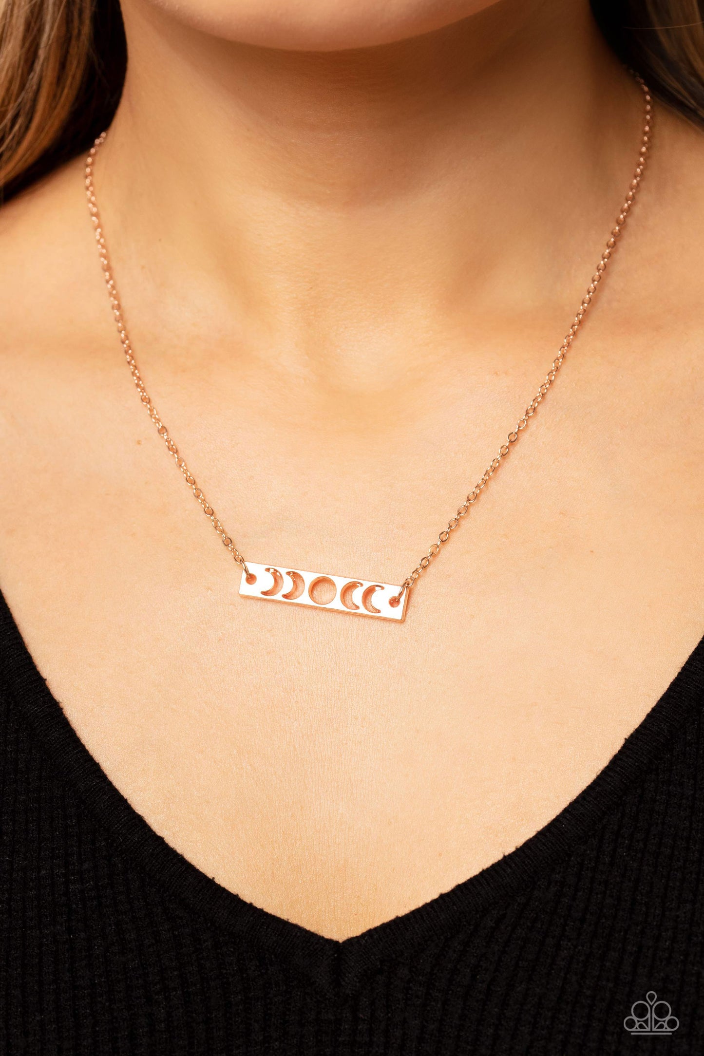 LUNAR or Later Rose Gold Necklace - Jewelry by Bretta