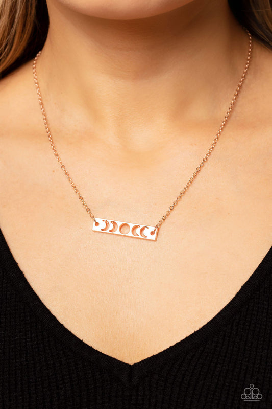 LUNAR or Later Rose Gold Necklace - Jewelry by Bretta