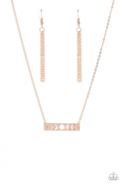 LUNAR or Later Rose Gold Necklace - Jewelry by Bretta