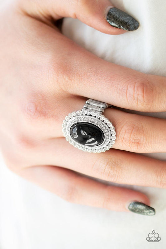 Paparazzi Accessories-Opulently Olympian - Black Ring