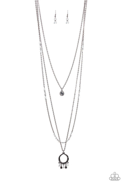  Paparazzi Accessories-Treasures and Trinkets - Black Necklace