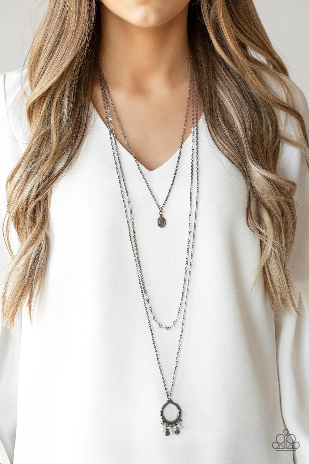  Paparazzi Accessories-Treasures and Trinkets - Black Necklace