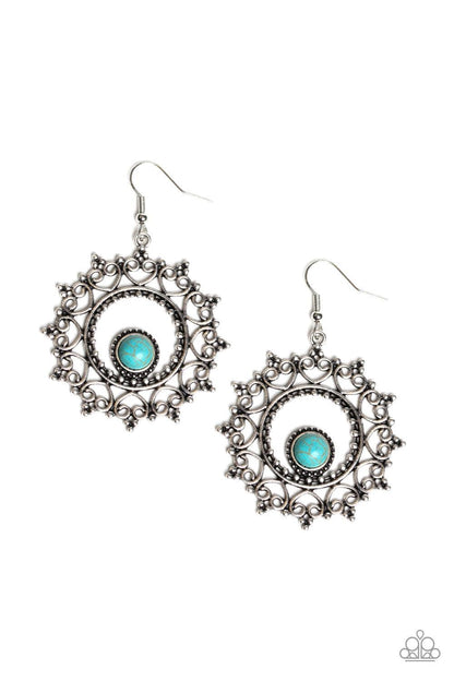 Paparazzi Accessories-Wreathed in Whimsicality - Blue Earrings