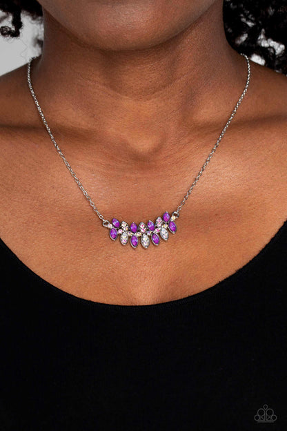 Lustrous Laurels Purple Necklace - Jewelry by Bretta