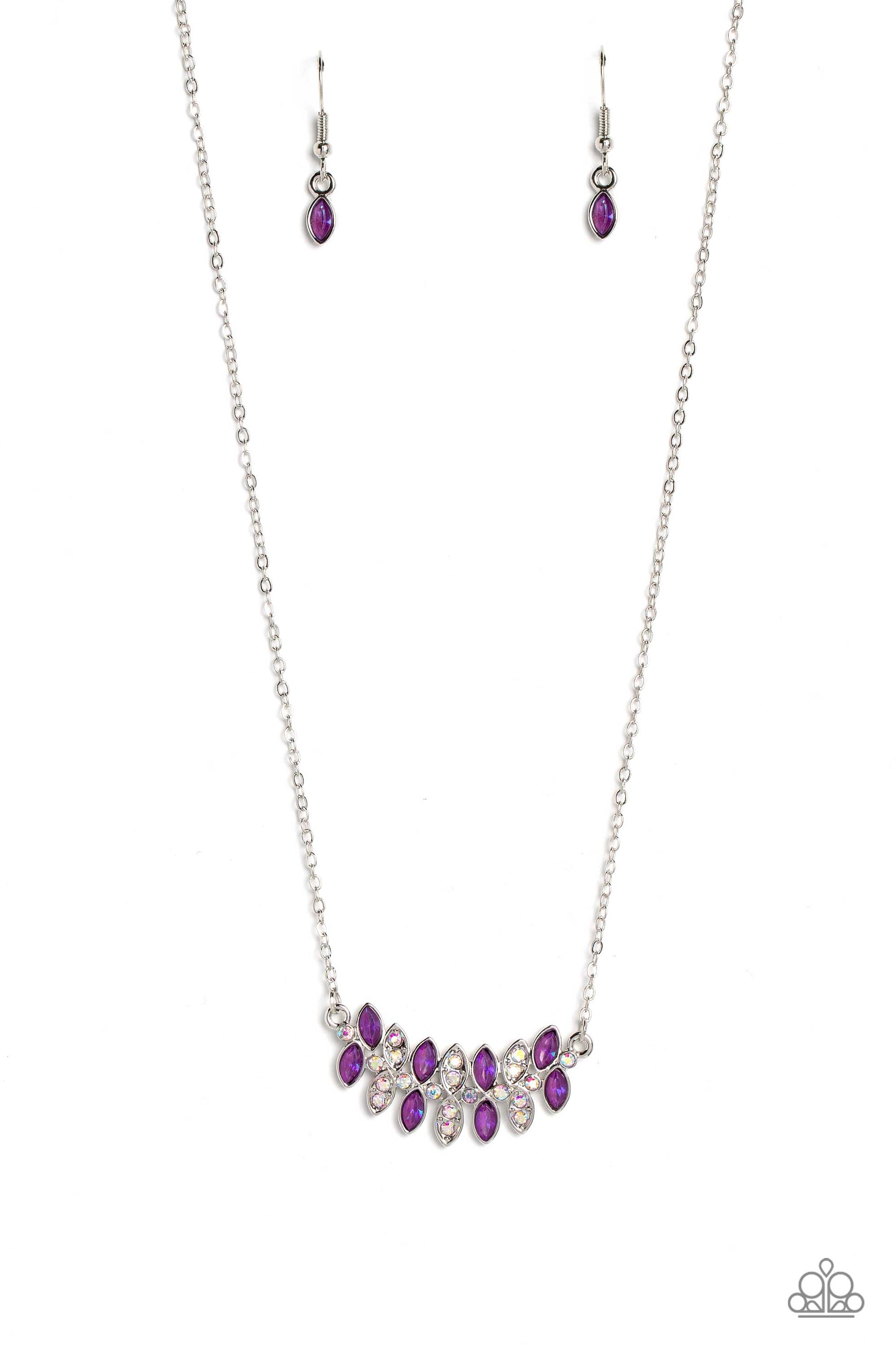 Lustrous Laurels Purple Necklace - Jewelry by Bretta