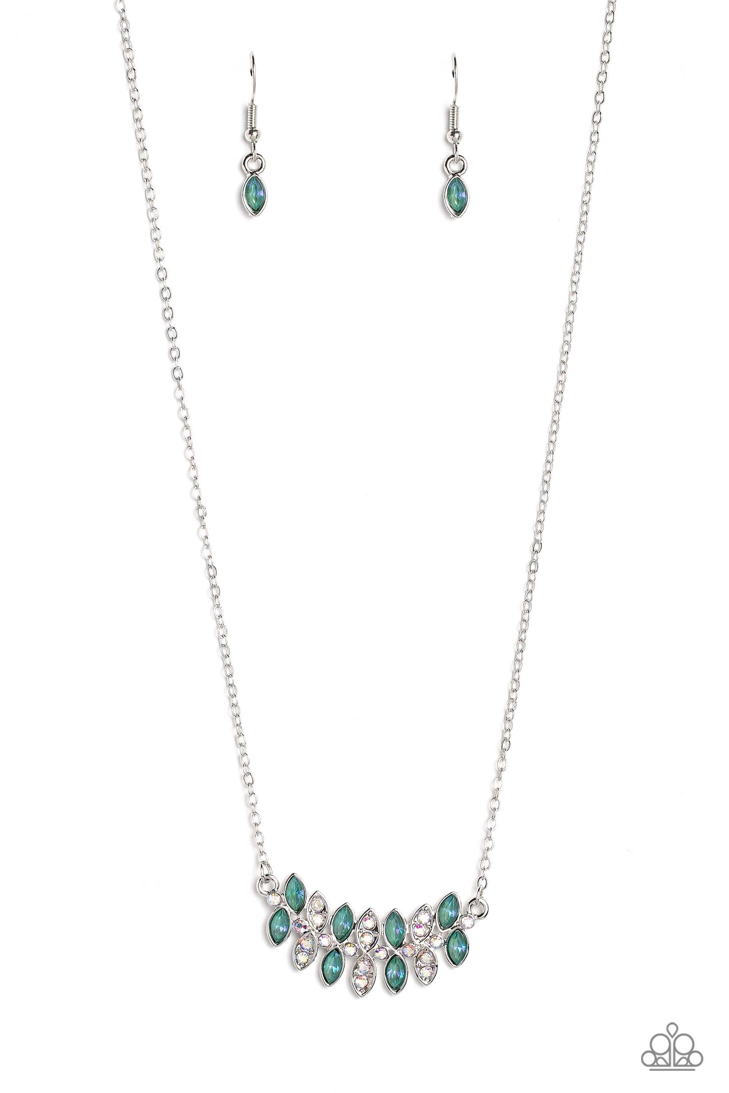 Lustrous Laurels Green Necklace - Jewelry by Bretta