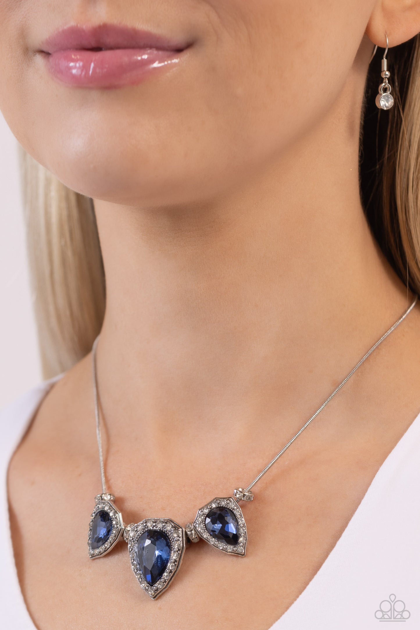 Majestic Met Ball Blue  Necklace - Jewelry by Bretta