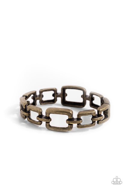 Square Inch Brass Bracelet - Jewelry by Bretta