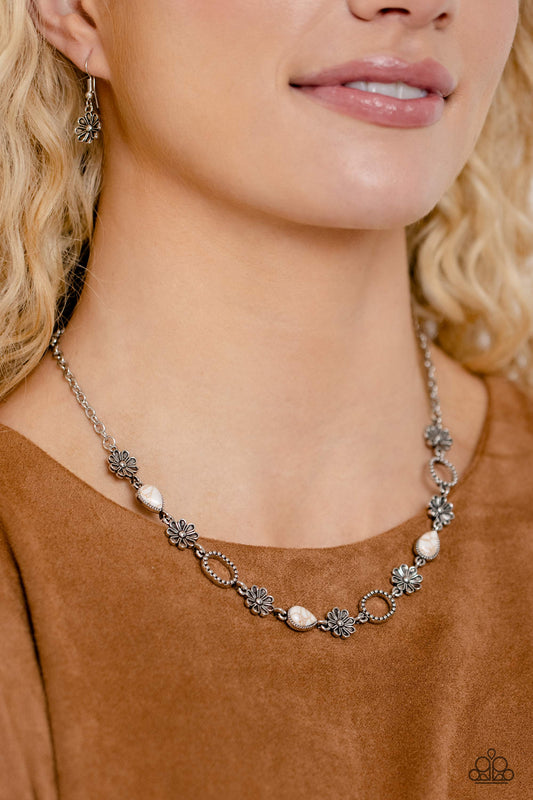 Casablanca Chic White Necklace and Bracelet Set - Jewelry by Bretta