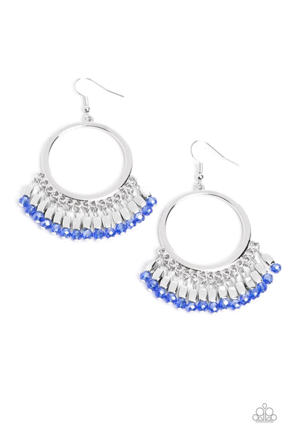 Fringe Fanfare Blue Earrings - Jewelry by Bretta