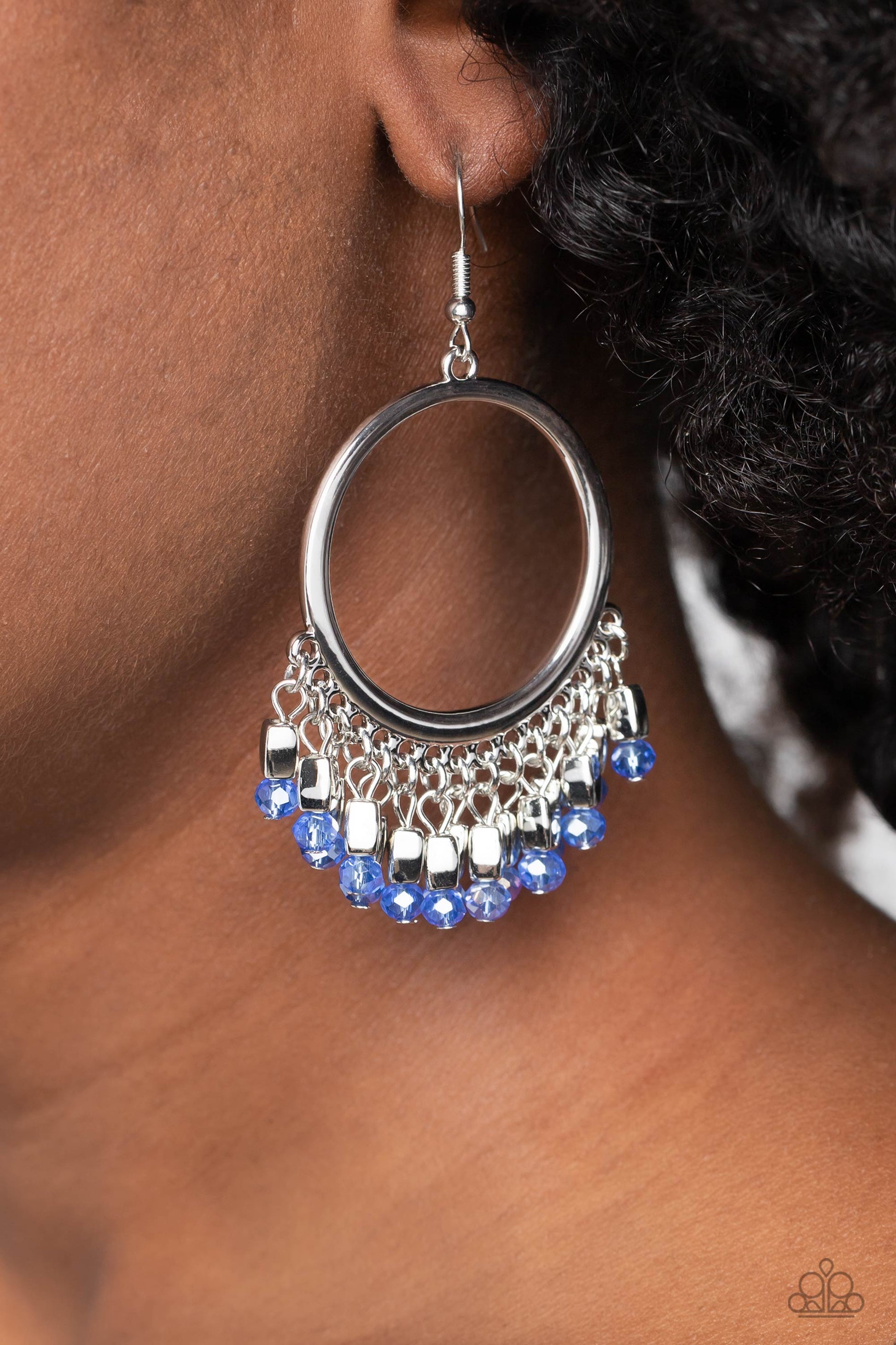 Fringe Fanfare Blue Earrings - Jewelry by Bretta