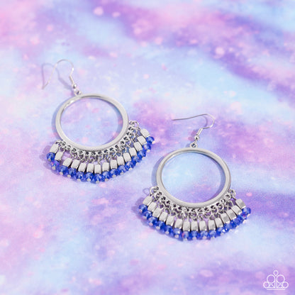 Fringe Fanfare Blue Earrings - Jewelry by Bretta